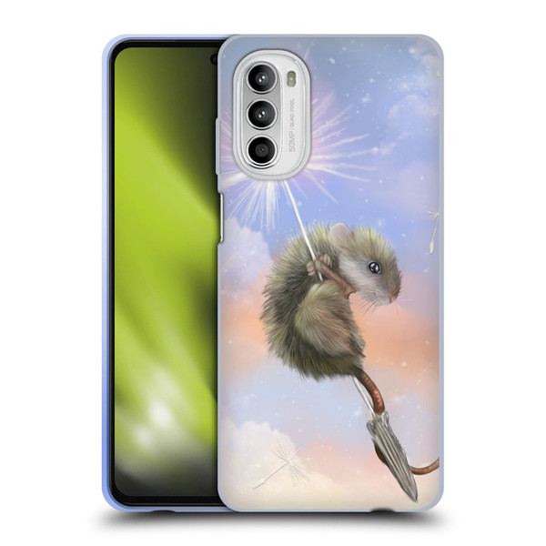 Ash Evans Animals Dandelion Mouse Soft Gel Case for Motorola Moto G52
