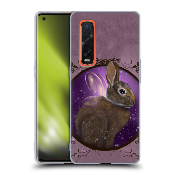 Ash Evans Animals Rabbit Soft Gel Case for OPPO Find X2 Pro 5G