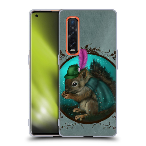 Ash Evans Animals Squirrel Soft Gel Case for OPPO Find X2 Pro 5G