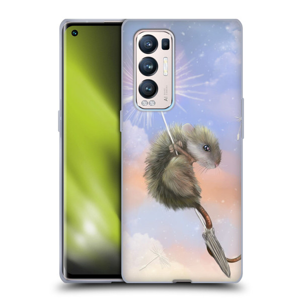 Ash Evans Animals Dandelion Mouse Soft Gel Case for OPPO Find X3 Neo / Reno5 Pro+ 5G