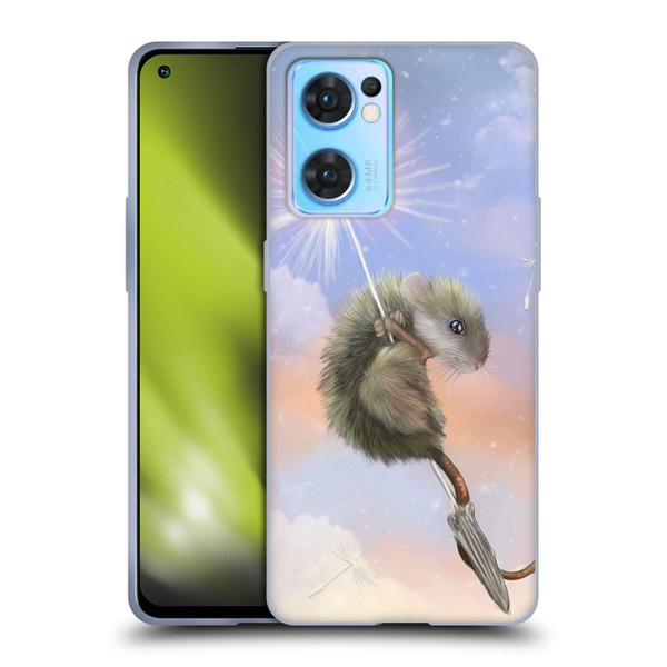 Ash Evans Animals Dandelion Mouse Soft Gel Case for OPPO Reno7 5G / Find X5 Lite