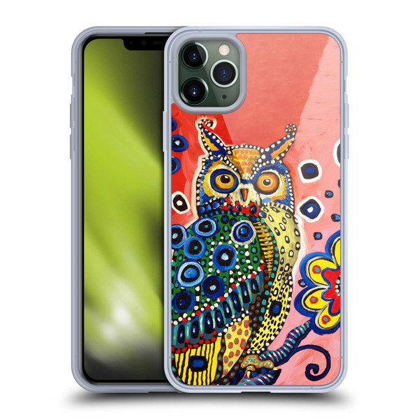Mad Dog Art Gallery Animals Owl Soft Gel Case for Apple iPhone 11 Pro Max