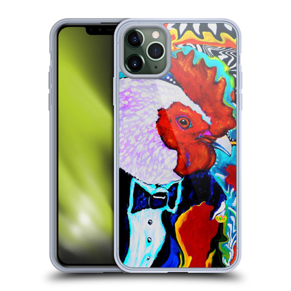 Mad Dog Art Gallery Animals Rooster Soft Gel Case for Apple iPhone 11 Pro Max
