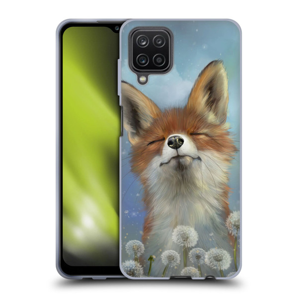 Ash Evans Animals Dandelion Fox Soft Gel Case for Samsung Galaxy A12 (2020)