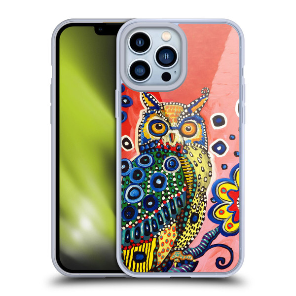 Mad Dog Art Gallery Animals Owl Soft Gel Case for Apple iPhone 13 Pro Max