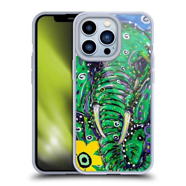 Mad Dog Art Gallery Animals Elephant Soft Gel Case for Apple iPhone 13 Pro