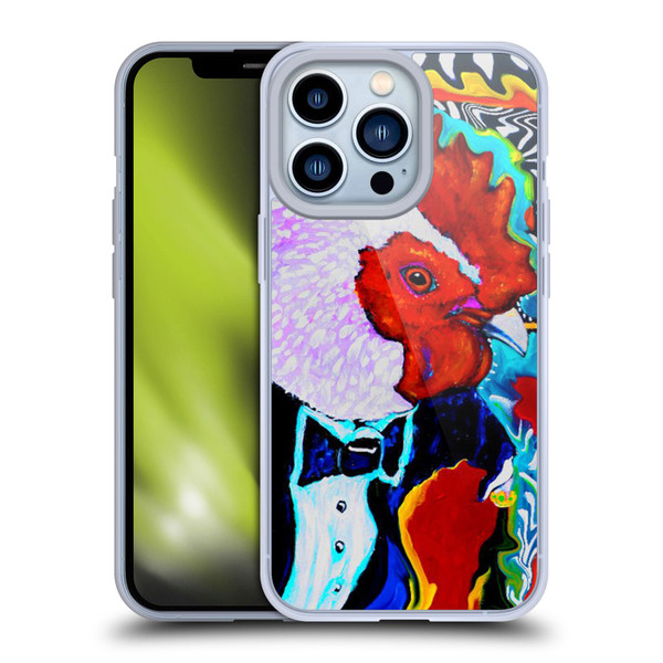 Mad Dog Art Gallery Animals Rooster Soft Gel Case for Apple iPhone 13 Pro