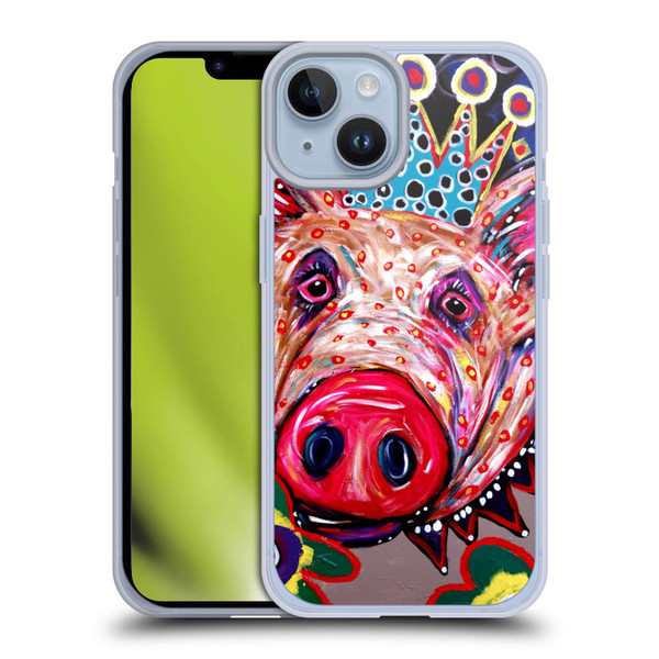 Mad Dog Art Gallery Animals Missy Pig Soft Gel Case for Apple iPhone 14