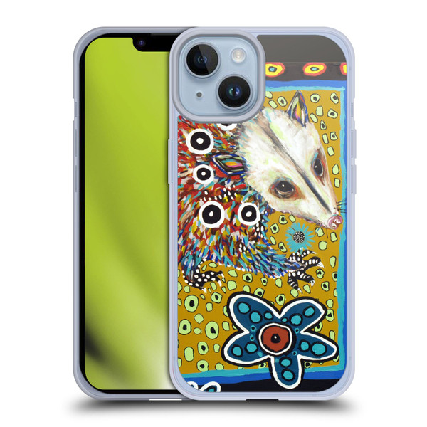 Mad Dog Art Gallery Animals Possum Soft Gel Case for Apple iPhone 14