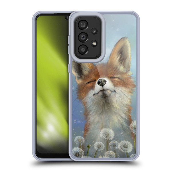 Ash Evans Animals Dandelion Fox Soft Gel Case for Samsung Galaxy A33 5G (2022)