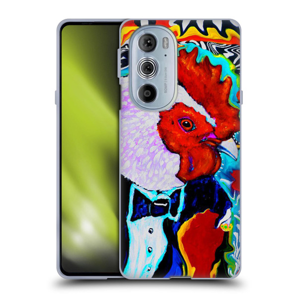 Mad Dog Art Gallery Animals Rooster Soft Gel Case for Motorola Edge X30