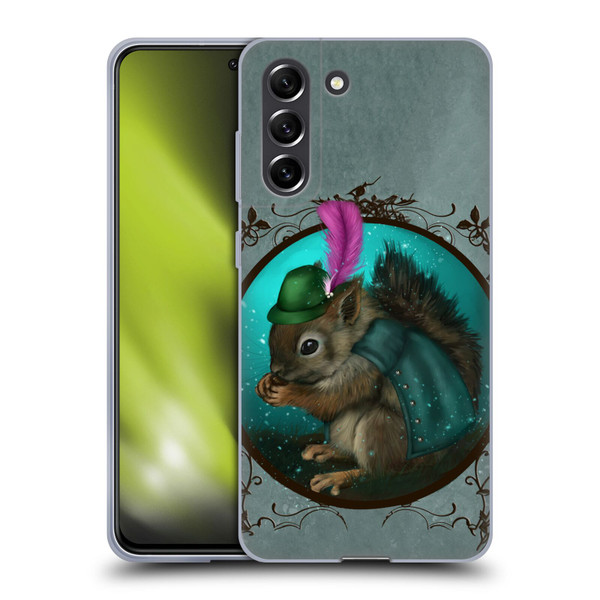 Ash Evans Animals Squirrel Soft Gel Case for Samsung Galaxy S21 FE 5G