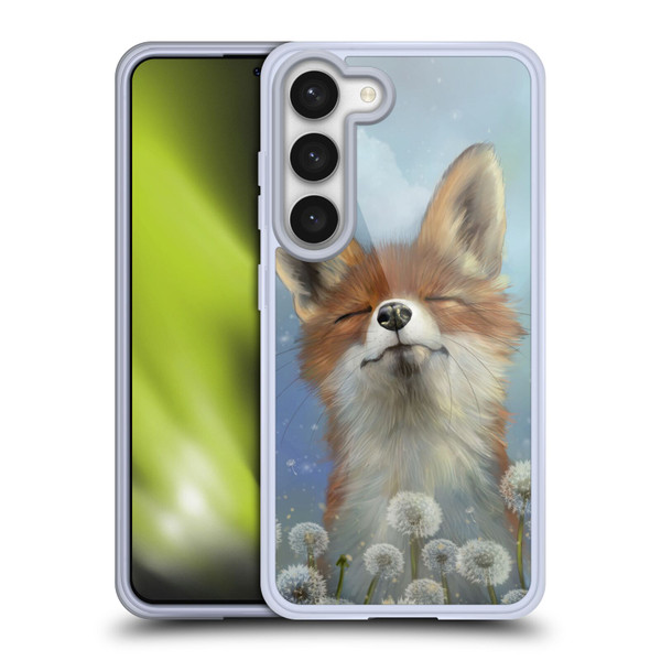 Ash Evans Animals Dandelion Fox Soft Gel Case for Samsung Galaxy S23 5G