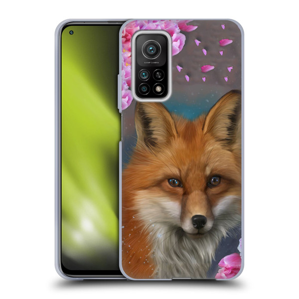 Ash Evans Animals Fox Peonies Soft Gel Case for Xiaomi Mi 10T 5G