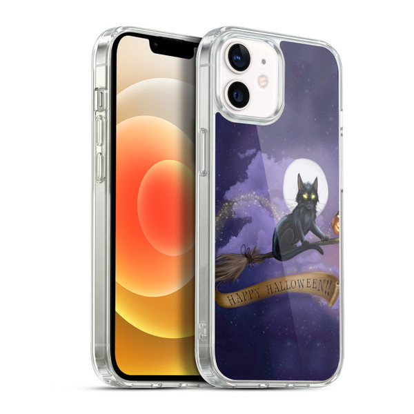 Ash Evans Black Cats Happy Halloween Soft Gel Case for Apple iPhone 12 / iPhone 12 Pro & MagSafe