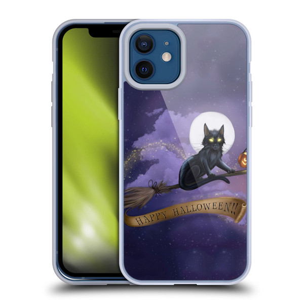 Ash Evans Black Cats Happy Halloween Soft Gel Case for Apple iPhone 12 / iPhone 12 Pro