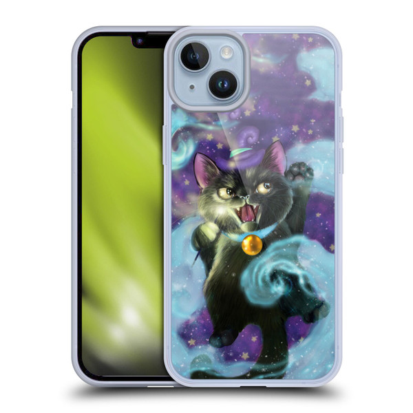 Ash Evans Black Cats Magic Witch Soft Gel Case for Apple iPhone 14 Plus