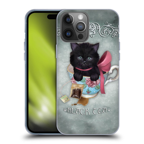 Ash Evans Black Cats Tea Soft Gel Case for Apple iPhone 14 Pro Max
