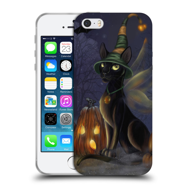 Ash Evans Black Cats The Witching Time Soft Gel Case for Apple iPhone 5 / 5s / iPhone SE 2016