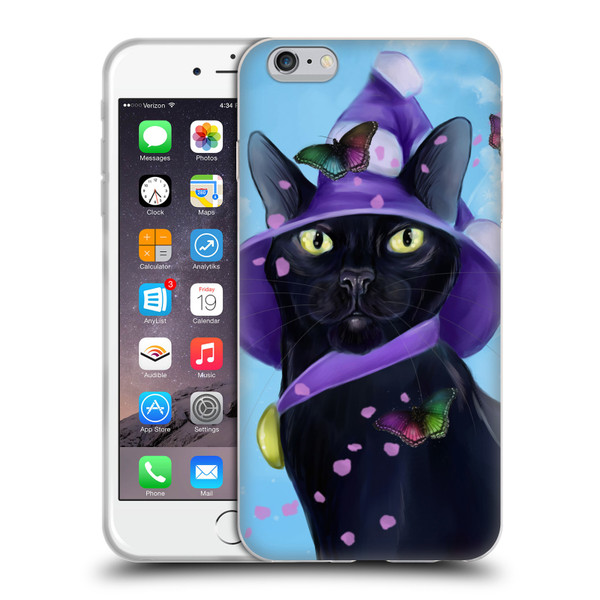 Ash Evans Black Cats Butterfly Sky Soft Gel Case for Apple iPhone 6 Plus / iPhone 6s Plus