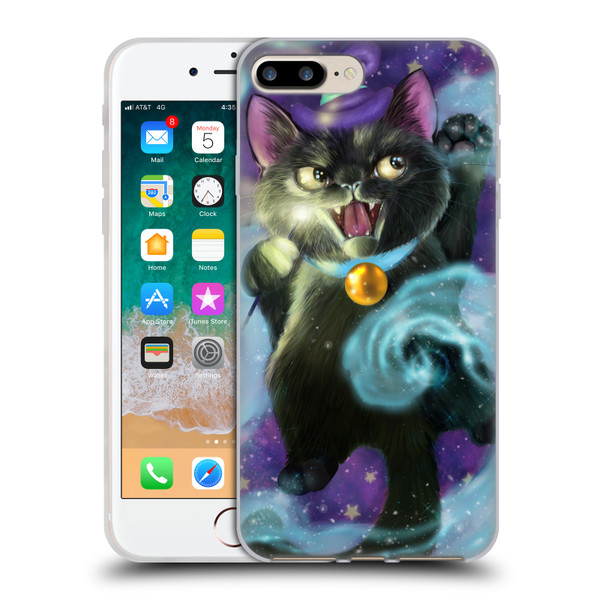 Ash Evans Black Cats Magic Witch Soft Gel Case for Apple iPhone 7 Plus / iPhone 8 Plus
