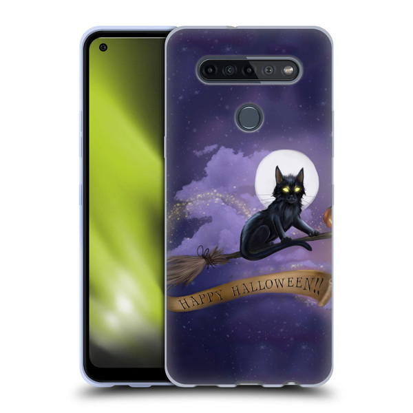 Ash Evans Black Cats Happy Halloween Soft Gel Case for LG K51S