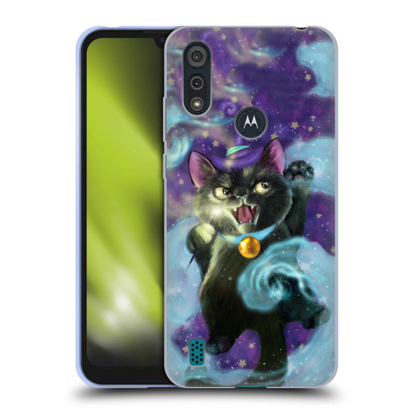 Ash Evans Black Cats Magic Witch Soft Gel Case for Motorola Moto E6s (2020)