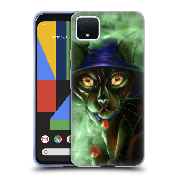 Ash Evans Black Cats Conjuring Magic Soft Gel Case for Google Pixel 4 XL