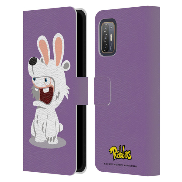 Rabbids Costumes Polar Bear Leather Book Wallet Case Cover For HTC Desire 21 Pro 5G