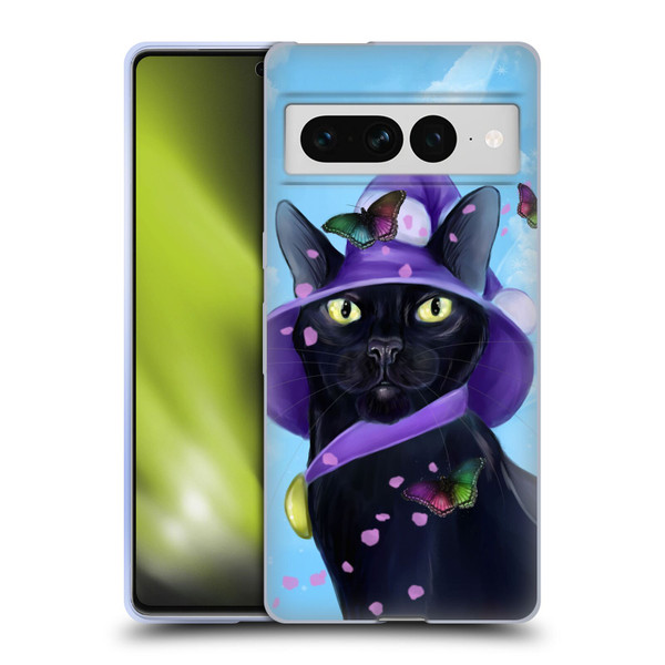 Ash Evans Black Cats Butterfly Sky Soft Gel Case for Google Pixel 7 Pro