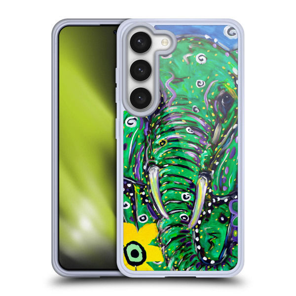 Mad Dog Art Gallery Animals Elephant Soft Gel Case for Samsung Galaxy S23 5G