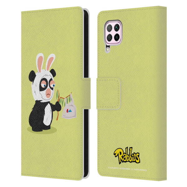 Rabbids Costumes Panda Leather Book Wallet Case Cover For Huawei Nova 6 SE / P40 Lite