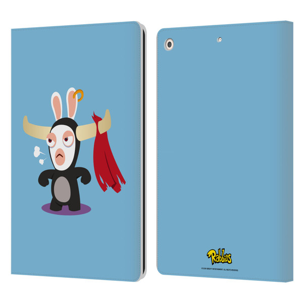 Rabbids Costumes Bull Leather Book Wallet Case Cover For Apple iPad 10.2 2019/2020/2021