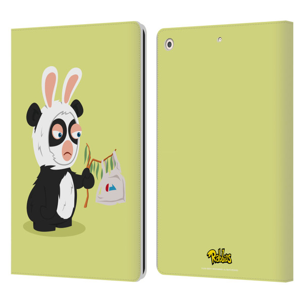 Rabbids Costumes Panda Leather Book Wallet Case Cover For Apple iPad 10.2 2019/2020/2021