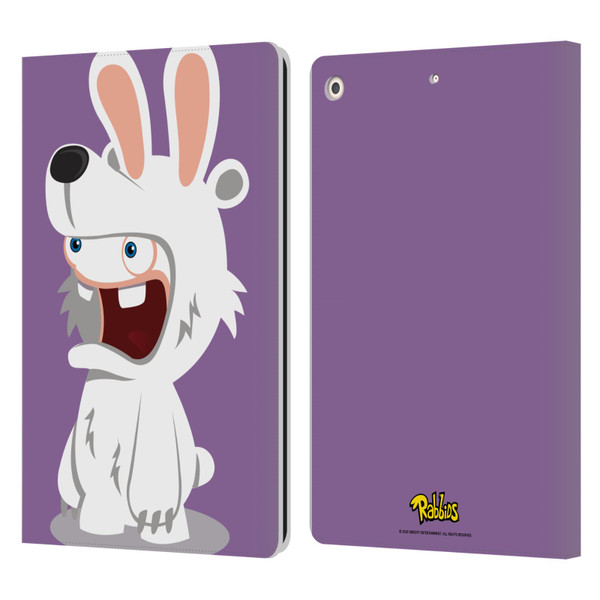 Rabbids Costumes Polar Bear Leather Book Wallet Case Cover For Apple iPad 10.2 2019/2020/2021