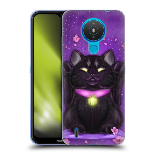 Ash Evans Black Cats Lucky Soft Gel Case for Nokia 1.4