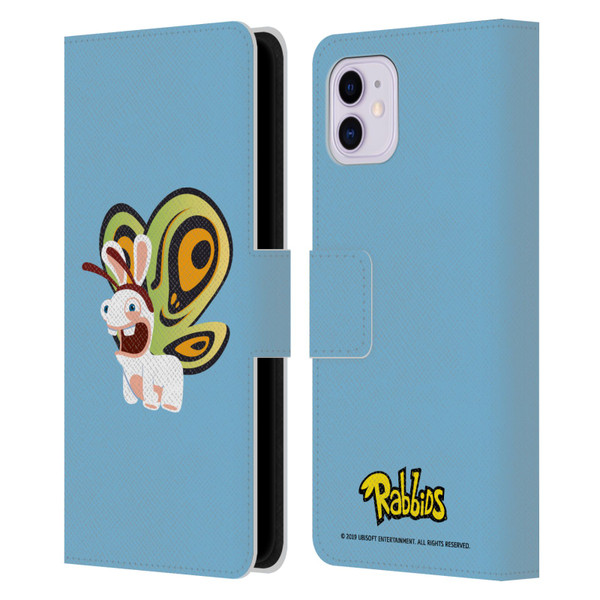 Rabbids Costumes Butterfly Leather Book Wallet Case Cover For Apple iPhone 11