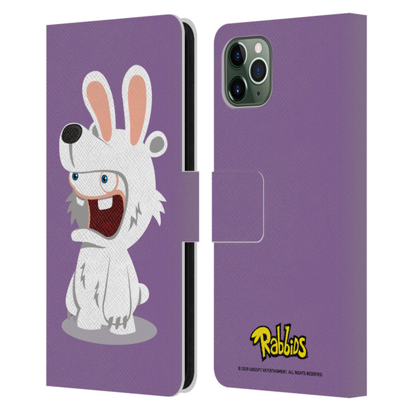 Rabbids Costumes Polar Bear Leather Book Wallet Case Cover For Apple iPhone 11 Pro Max