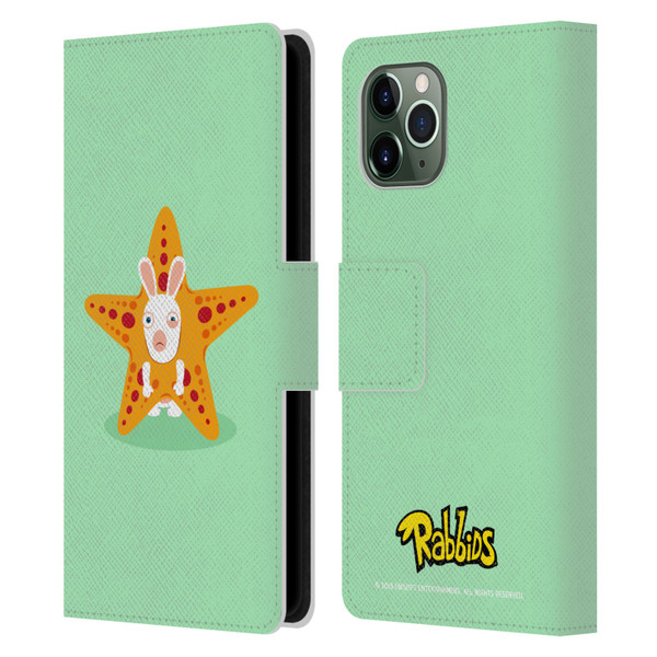 Rabbids Costumes Starfish Leather Book Wallet Case Cover For Apple iPhone 11 Pro