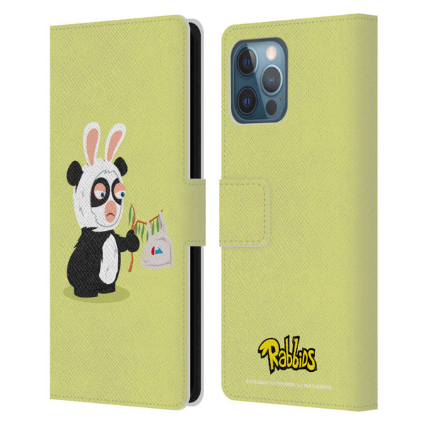 Rabbids Costumes Panda Leather Book Wallet Case Cover For Apple iPhone 12 Pro Max
