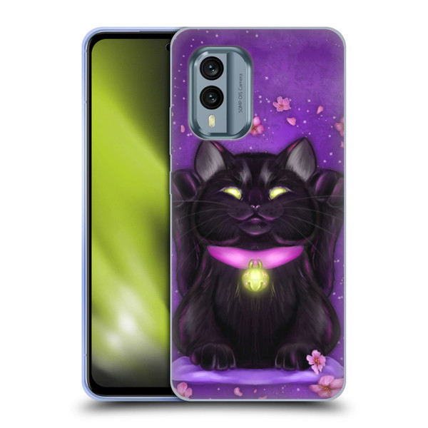 Ash Evans Black Cats Lucky Soft Gel Case for Nokia X30