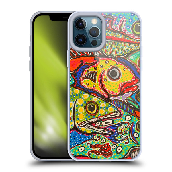 Mad Dog Art Gallery Assorted Designs Many Mad Fish Soft Gel Case for Apple iPhone 12 Pro Max