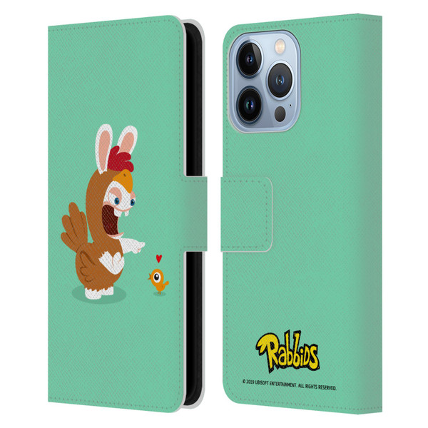 Rabbids Costumes Chicken Leather Book Wallet Case Cover For Apple iPhone 13 Pro