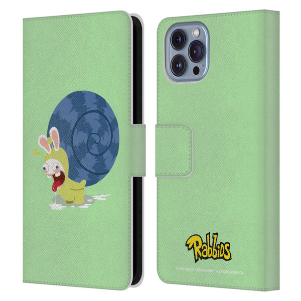 Rabbids Costumes Snail Leather Book Wallet Case Cover For Apple iPhone 14