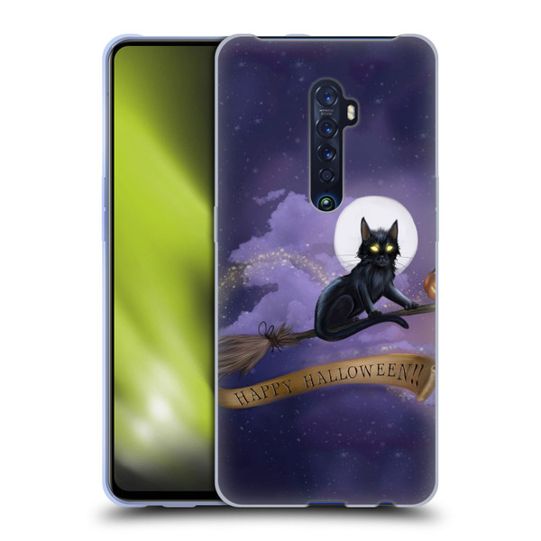 Ash Evans Black Cats Happy Halloween Soft Gel Case for OPPO Reno 2