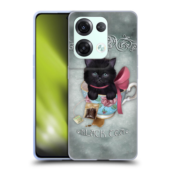 Ash Evans Black Cats Tea Soft Gel Case for OPPO Reno8 Pro