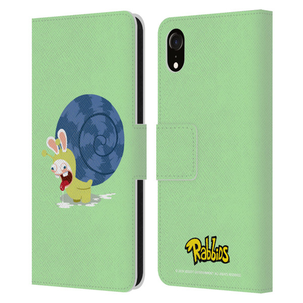 Rabbids Costumes Snail Leather Book Wallet Case Cover For Apple iPhone XR