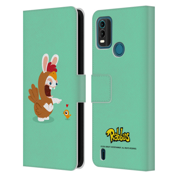 Rabbids Costumes Chicken Leather Book Wallet Case Cover For Nokia G11 Plus