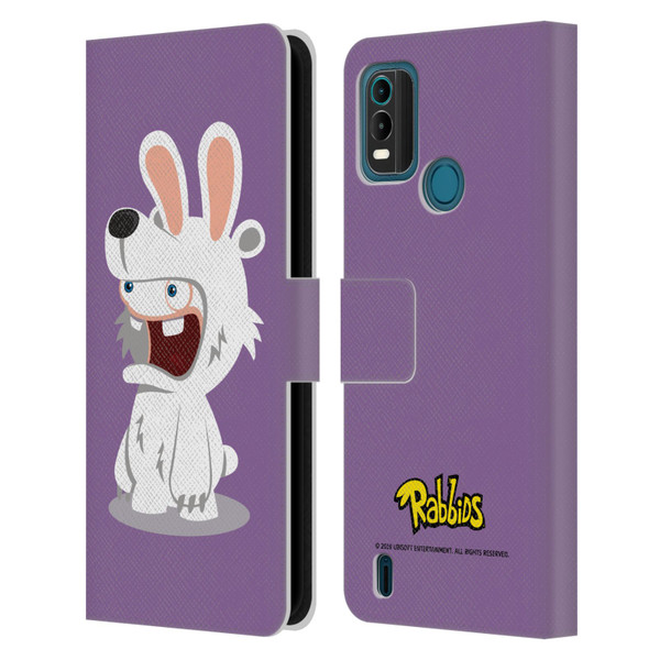 Rabbids Costumes Polar Bear Leather Book Wallet Case Cover For Nokia G11 Plus