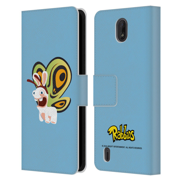 Rabbids Costumes Butterfly Leather Book Wallet Case Cover For Nokia C01 Plus/C1 2nd Edition